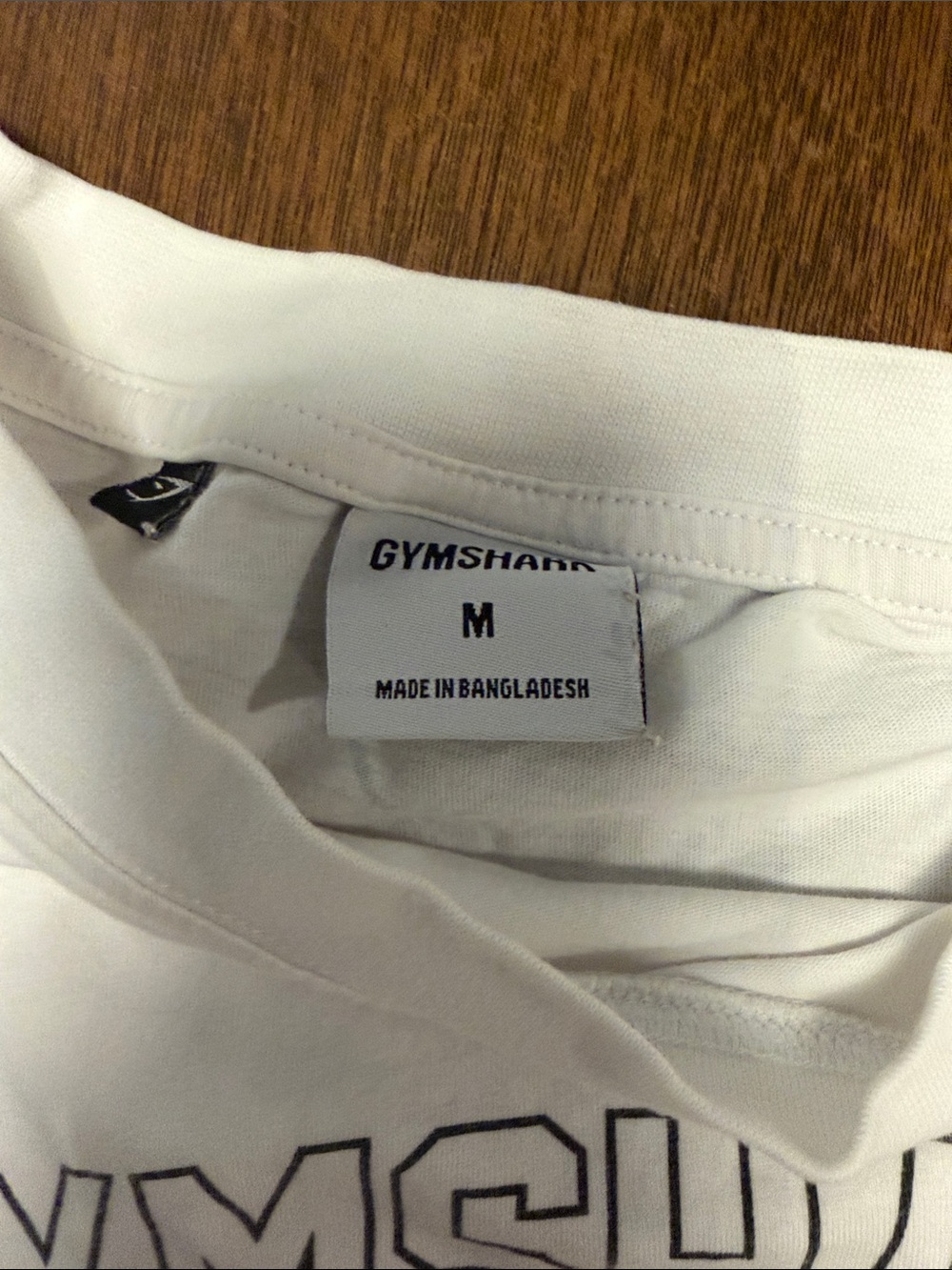 Gymshark Kids White Tee with 'Strength Dept.' Print - Picture 2 of 3